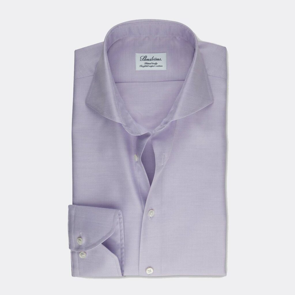 Stenstroms Lavender Fitted Body Formal Shirt