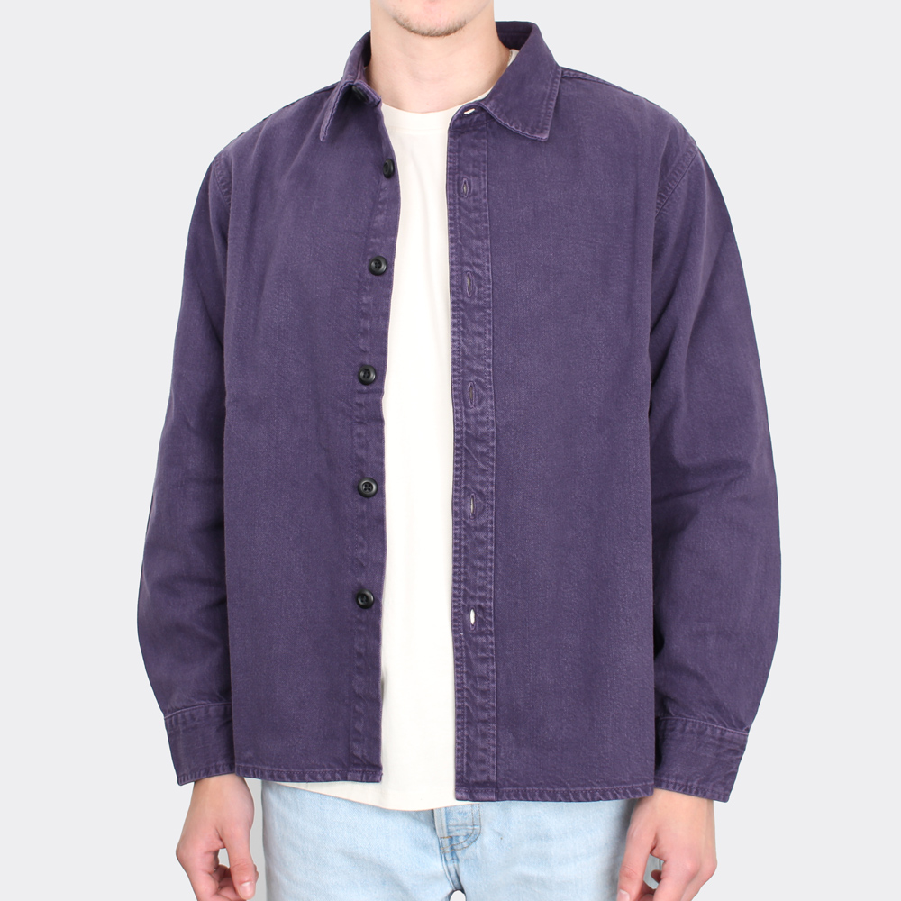 Edwin Purple Plumeria Sebastian Shirt