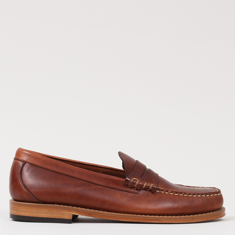 Brown Loafer Shoe Facing Right