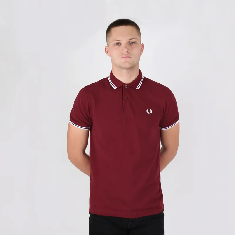 red fred perry polo