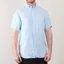 Gant Capri Blue Linen Short Sleeved Shirt