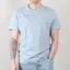 Gant Dove Blue Slub Texture T-Shirt