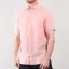 Gant Peachy Pink Linen Short Sleeved Shirt