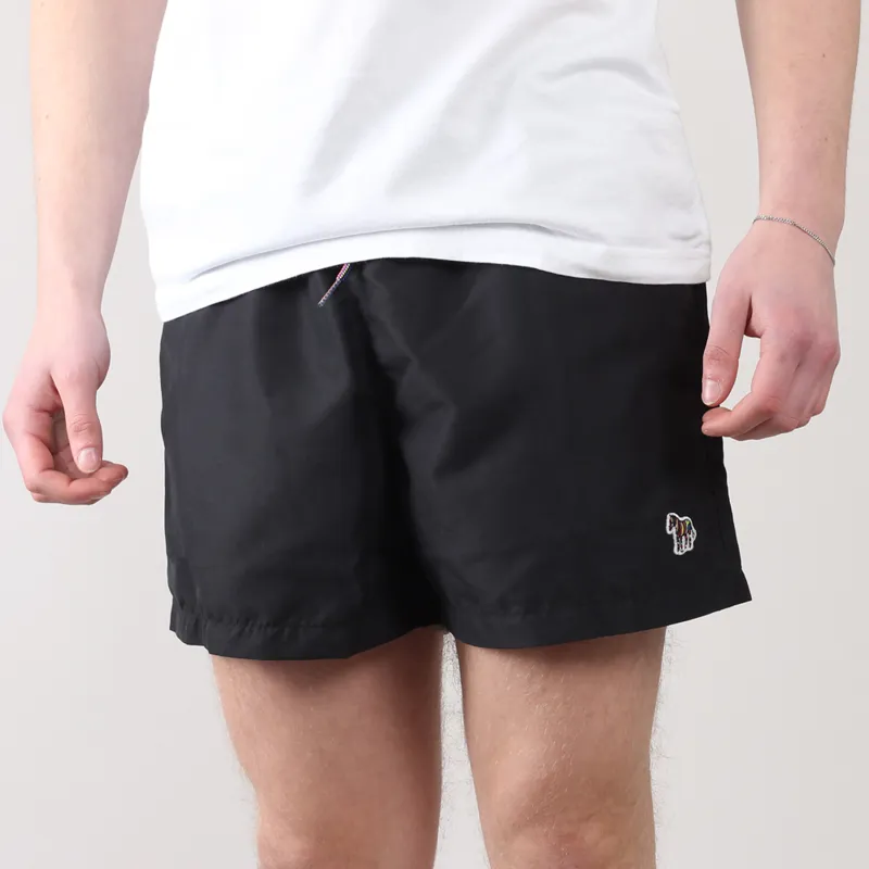 Paul Smith Black Zebra Swim shorts at Pritchards