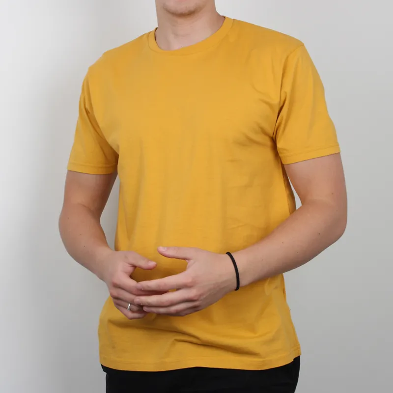 Colorful Standard Burned Yellow Classic T Shirt at Pritchards