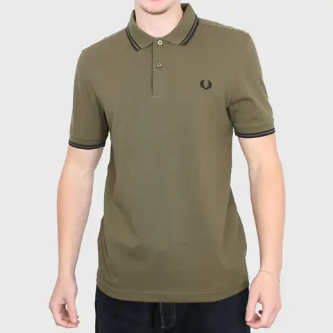 Fred Perry Oxford Shirt, Uniform Green Marl
