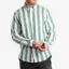 Gant Woody Green Reg Cotton Linen Bold Stripe Shirt