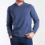 Hackett Chambray Lambswool Crew Neck Jumper