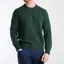 Hackett Forest Night Green Lambswool Crew Neck Jumper