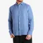 Hackett Sea Blue Essential Garment Dyed Linen Shirt
