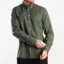 Hackett Thyme Green Essential Garment Dyed Oxford Shirt