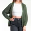 Noella Army Green Joseph Knit Cardigan