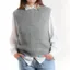Noella Light Grey Melange Kala Knit Vest