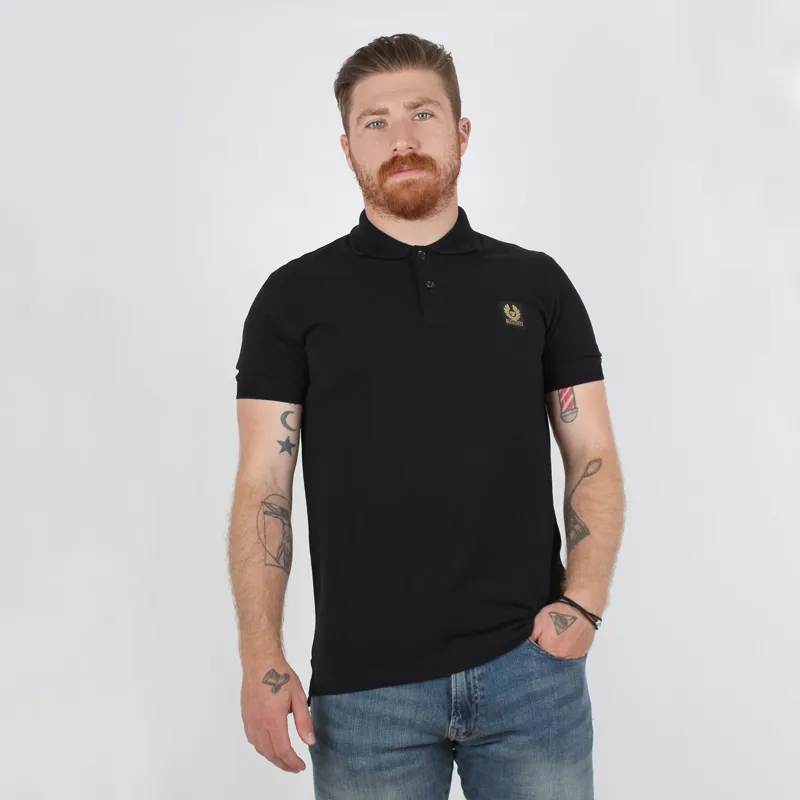 Belstaff Black Polo Shirt at Pritchards