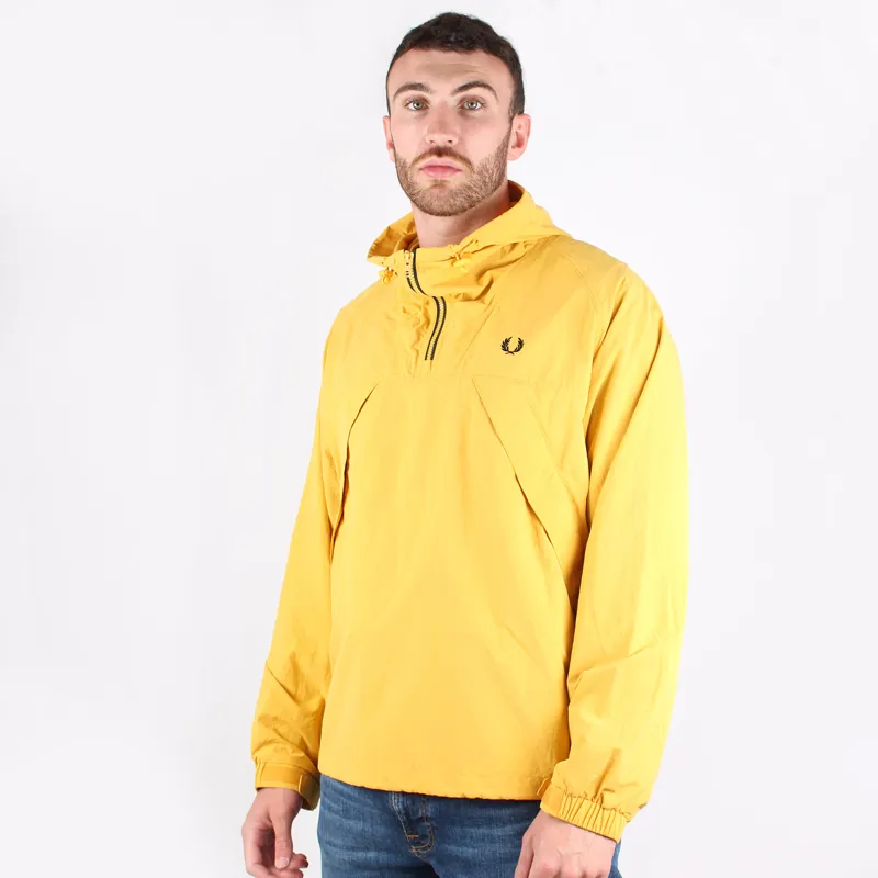 Fred Perry Gold Half Zip Shell Jacket at Pritchards