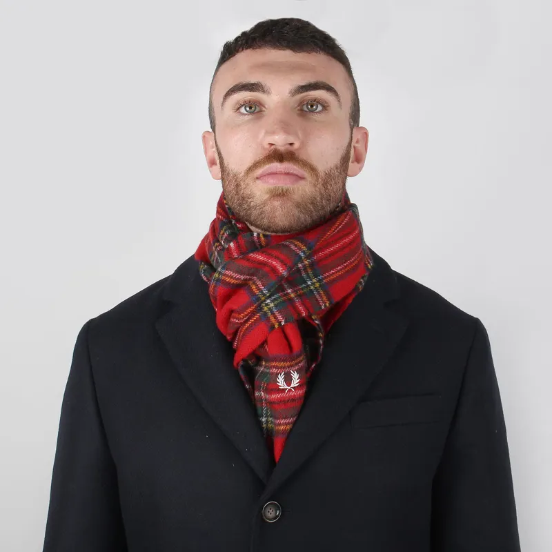 小物 Fred Perry Brushed Wool Tartan Scarf Fred perry scarf tartan