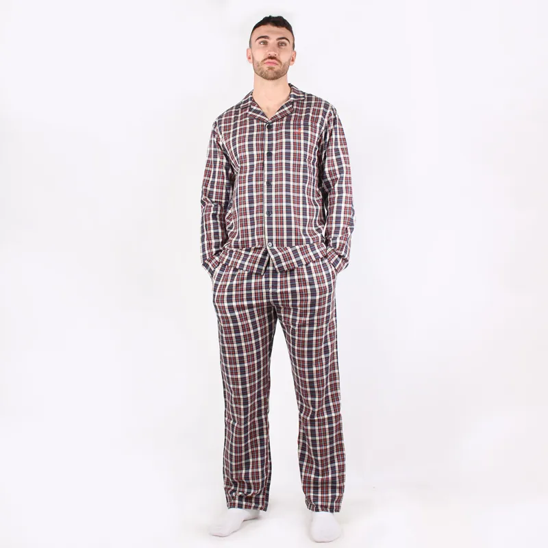 Gant Pumpkin Orange Check Pyjama Set at Pritchards