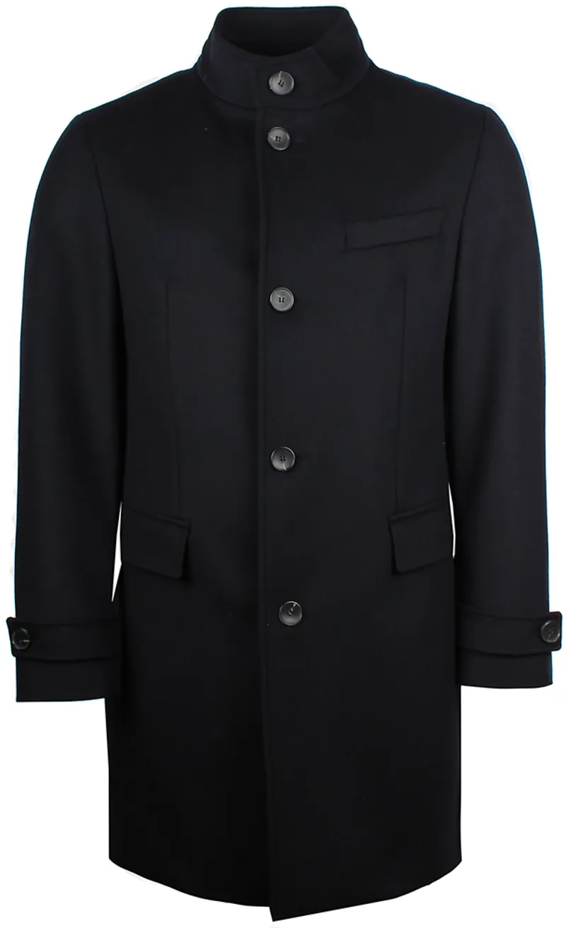 Hugo Boss Navy Sintrax3 Overcoat Pritchards