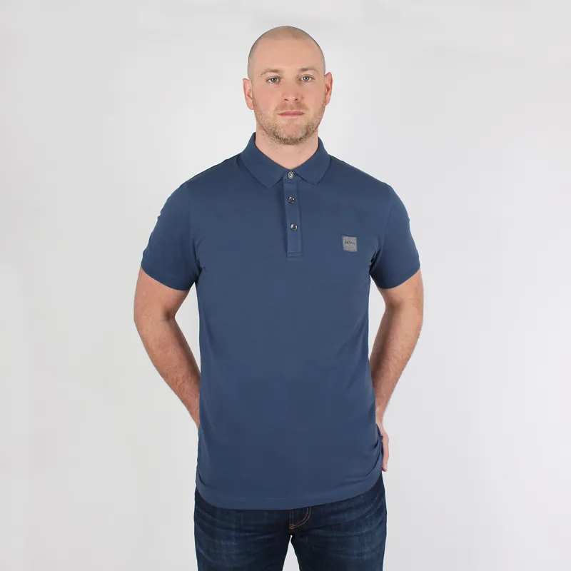 Navy blue online hugo boss polo