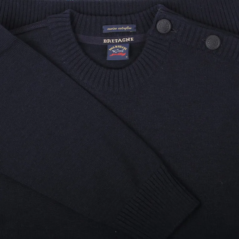 Paul and shark deals button shoulder jumper