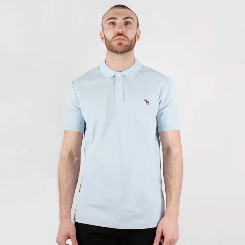 Paul Smith Light Blue Zebra Polo Shirt at Pritchards