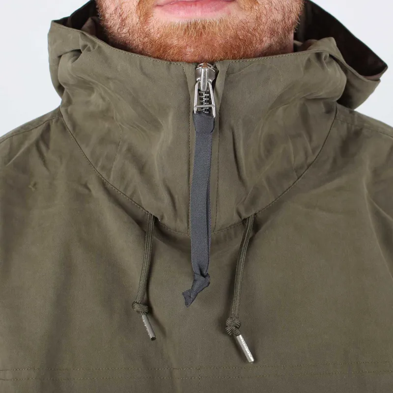 Pretty Green Khaki Pesca Forrest Overhead Jacket at Pritchards