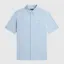 Fred Perry Light Smoke Short Sleeved Oxford Shirt